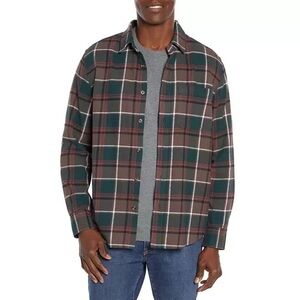 Eddie Bauer men’s plaid flannel shirt Large